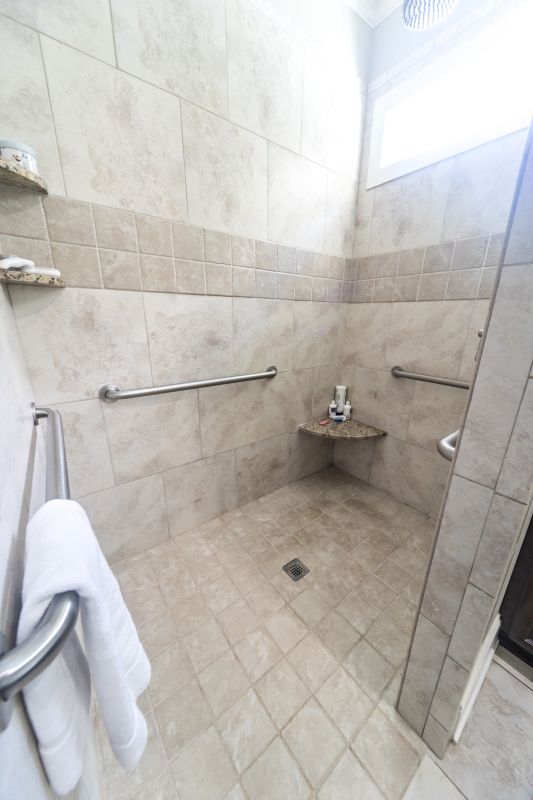 Shower with Built-In Storage Niche